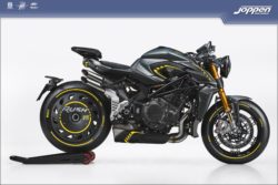 MV Agusta Rush 2022 zwart/grijs/geel - Naked