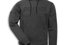 Anthracite grey hoodie logo sweatshirt x