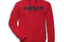 Red hooded logo sweatshirt  m