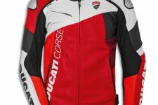 Leath. jacket dc c6 red/white/black 50