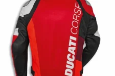 Leath. jacket dc c6 re/wh/bl perf. 52