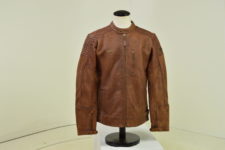 Brown leather jacket royal enfield size l