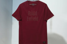 Brand patch t-shirt, burgundy, m