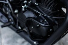 Black compact engine guard