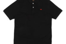Polo slub pique, men, black, m