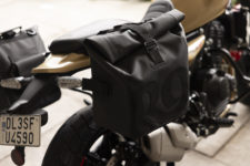 Black soft pannier rails